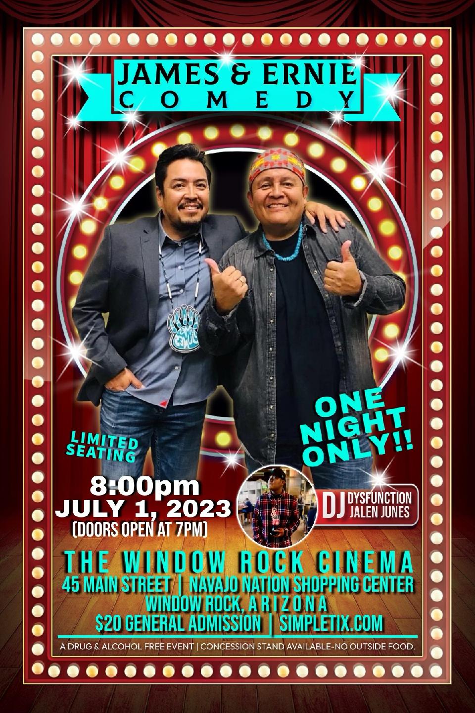 James And Ernie Comedy Events James And Ernie Comedy